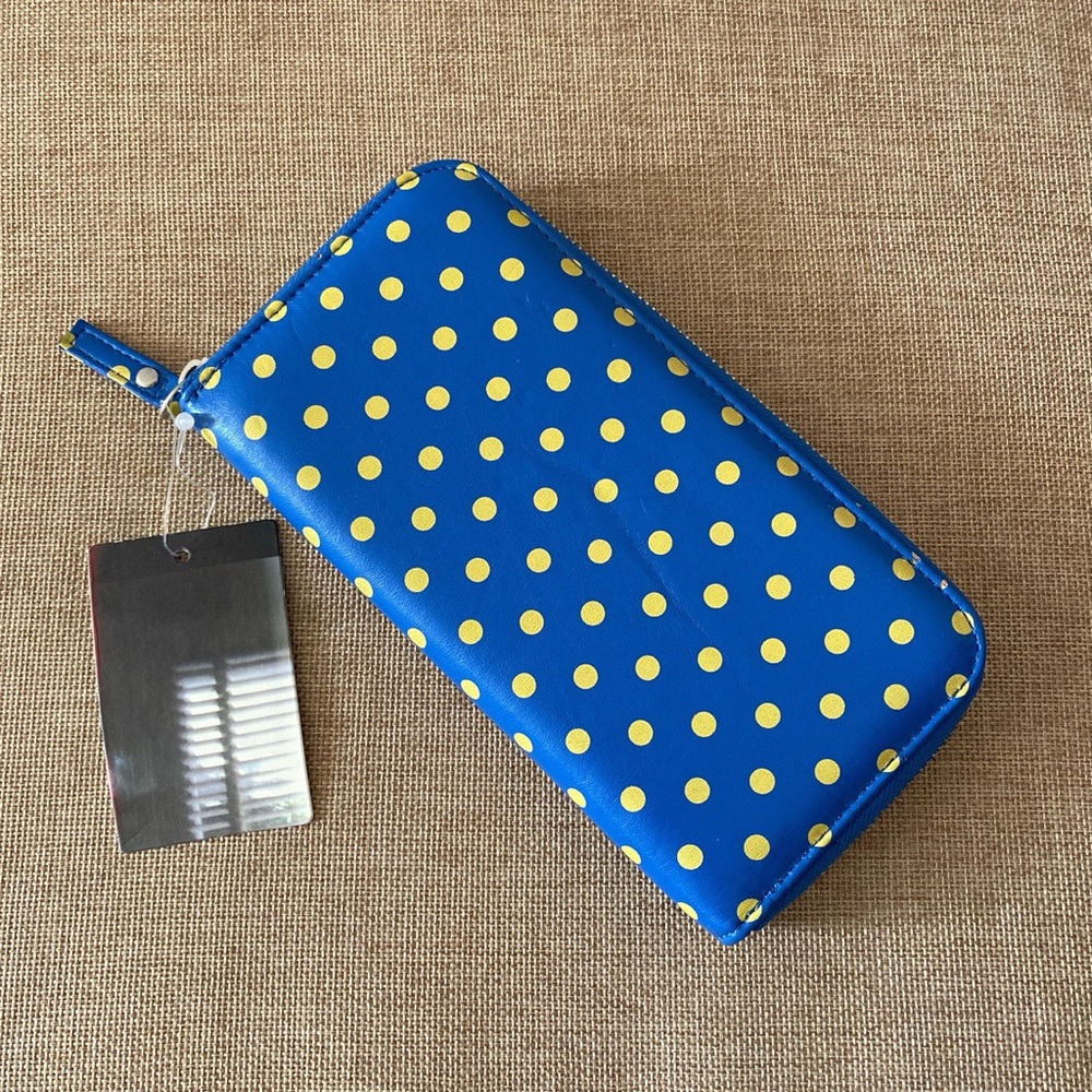Kimchi Blue polka dot wallet